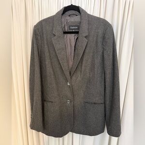 Chadwicks Charcoal Wool Blend Blazer for Women
